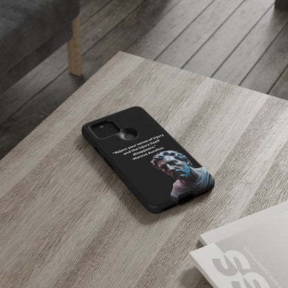 “Strength Within” – Marcus Aurelius Quote Tough Phone Case