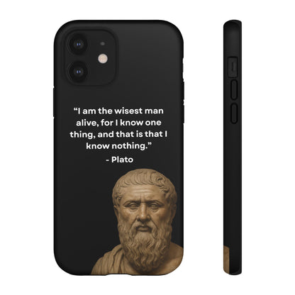 "Know Nothing, Own Wisdom" – Plato Tough Phone Case