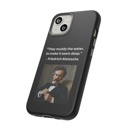 “False Depth” – Friedrich Nietzsche Quote Tough Phone Case