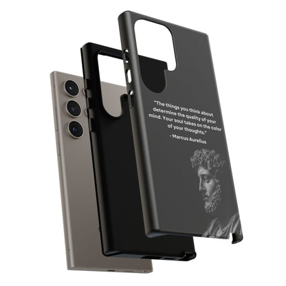 “Color of Thought” – Marcus Aurelius Quote Tough Phone Case