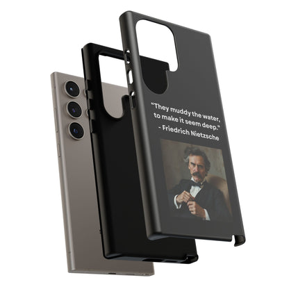 “False Depth” – Friedrich Nietzsche Quote Tough Phone Case