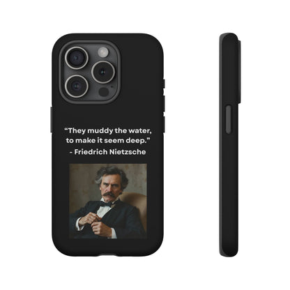 “False Depth” – Friedrich Nietzsche Quote Tough Phone Case