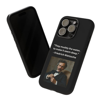 “False Depth” – Friedrich Nietzsche Quote Tough Phone Case