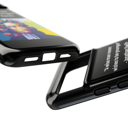“Wisdom Over Youth” – Jonathan Swift Quote Tough Phone Case