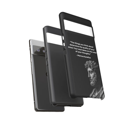 “Color of Thought” – Marcus Aurelius Quote Tough Phone Case