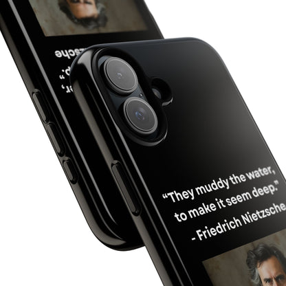 “False Depth” – Friedrich Nietzsche Quote Tough Phone Case