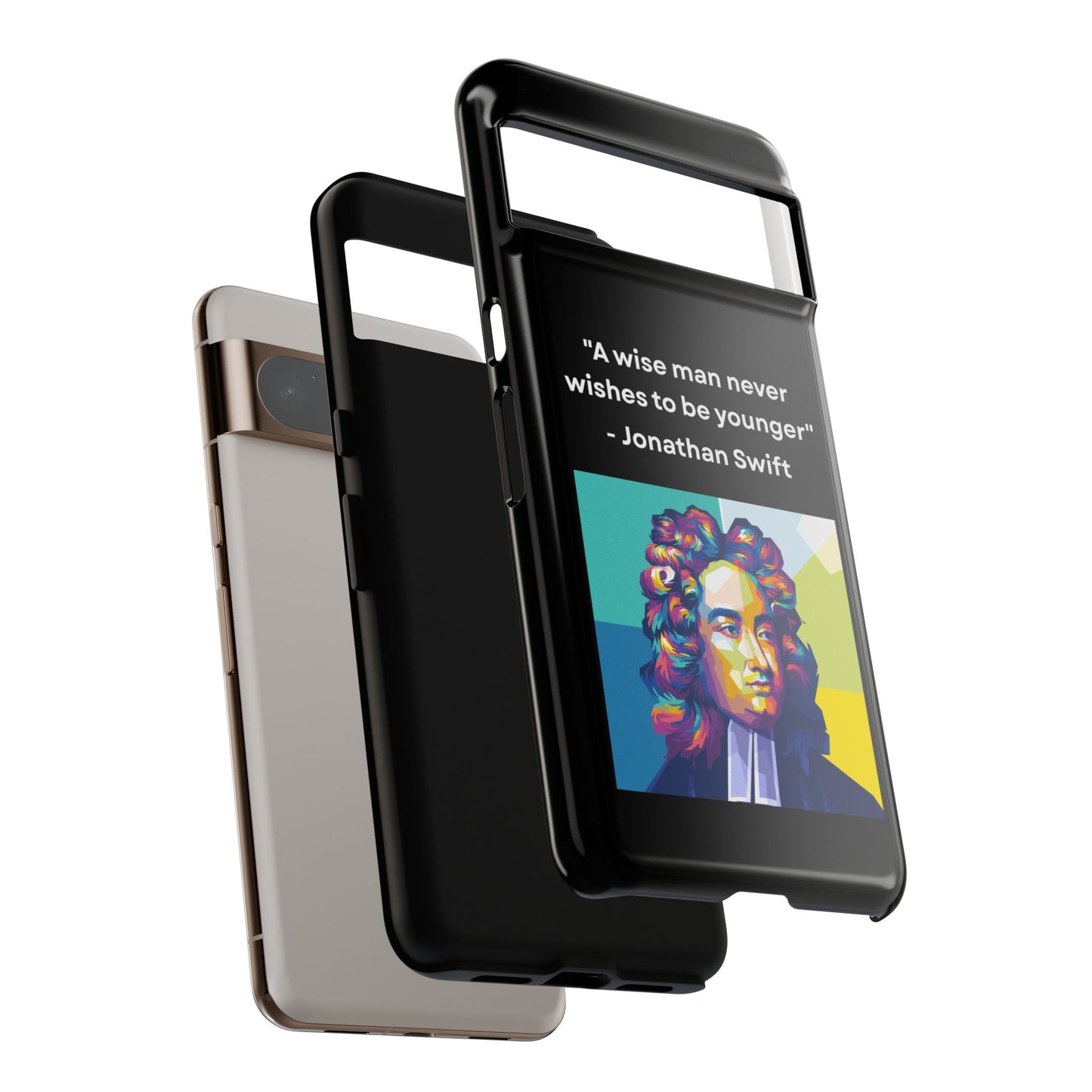 “Wisdom Over Youth” – Jonathan Swift Quote Tough Phone Case
