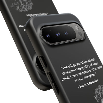 “Color of Thought” – Marcus Aurelius Quote Tough Phone Case