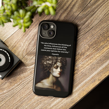 “Leave Your Mark” – Hypatia Quote Tough Phone Case