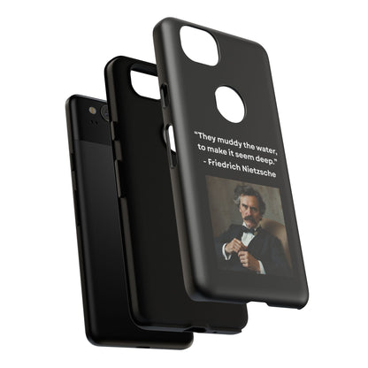 “False Depth” – Friedrich Nietzsche Quote Tough Phone Case