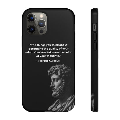 “Color of Thought” – Marcus Aurelius Quote Tough Phone Case