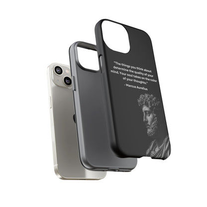 “Color of Thought” – Marcus Aurelius Quote Tough Phone Case