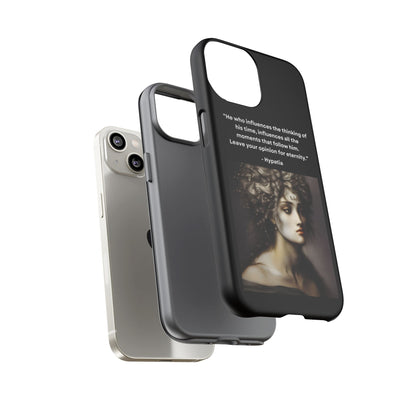 “Leave Your Mark” – Hypatia Quote Tough Phone Case