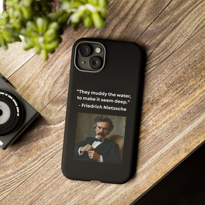 “False Depth” – Friedrich Nietzsche Quote Tough Phone Case