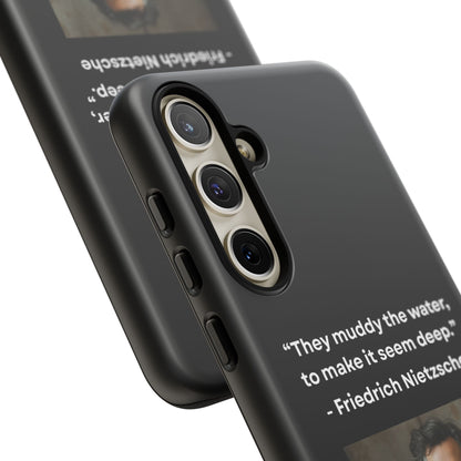 “False Depth” – Friedrich Nietzsche Quote Tough Phone Case