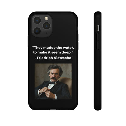 “False Depth” – Friedrich Nietzsche Quote Tough Phone Case