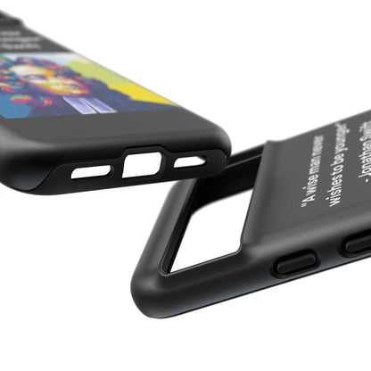 “Wisdom Over Youth” – Jonathan Swift Quote Tough Phone Case