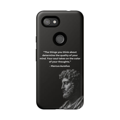 “Color of Thought” – Marcus Aurelius Quote Tough Phone Case