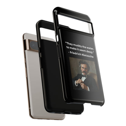 “False Depth” – Friedrich Nietzsche Quote Tough Phone Case
