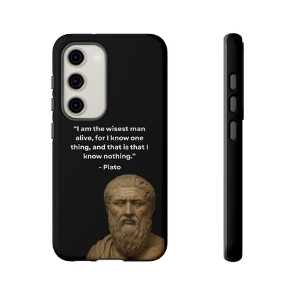 "Know Nothing, Own Wisdom" – Plato Tough Phone Case