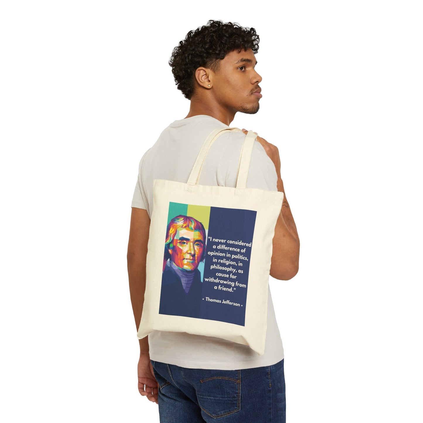 Thomas Jefferson Quote Tote Bag