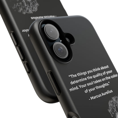 “Color of Thought” – Marcus Aurelius Quote Tough Phone Case