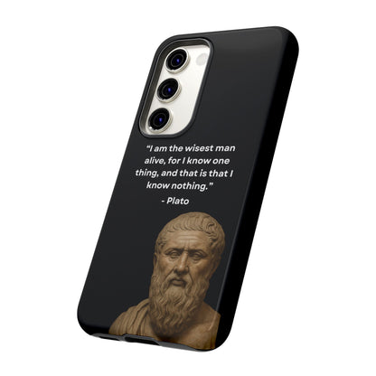 "Know Nothing, Own Wisdom" – Plato Tough Phone Case