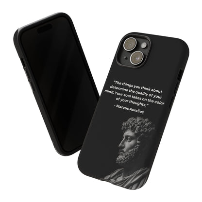 “Color of Thought” – Marcus Aurelius Quote Tough Phone Case