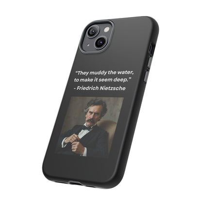 “False Depth” – Friedrich Nietzsche Quote Tough Phone Case