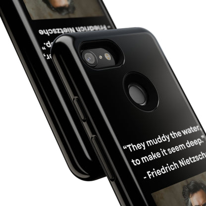 “False Depth” – Friedrich Nietzsche Quote Tough Phone Case