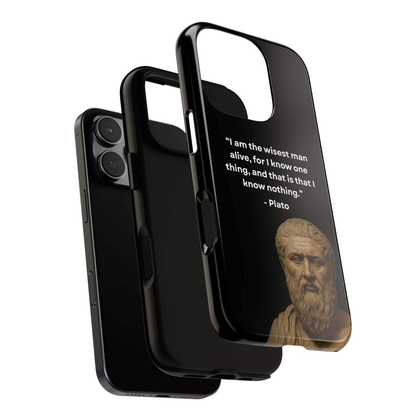 "Know Nothing, Own Wisdom" – Plato Tough Phone Case