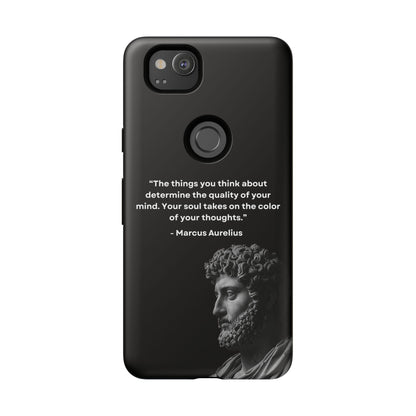 “Color of Thought” – Marcus Aurelius Quote Tough Phone Case