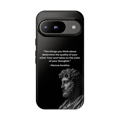 “Color of Thought” – Marcus Aurelius Quote Tough Phone Case
