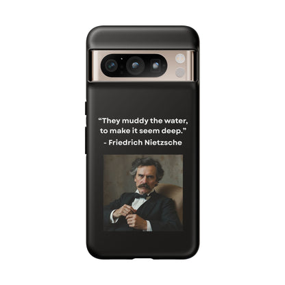 “False Depth” – Friedrich Nietzsche Quote Tough Phone Case