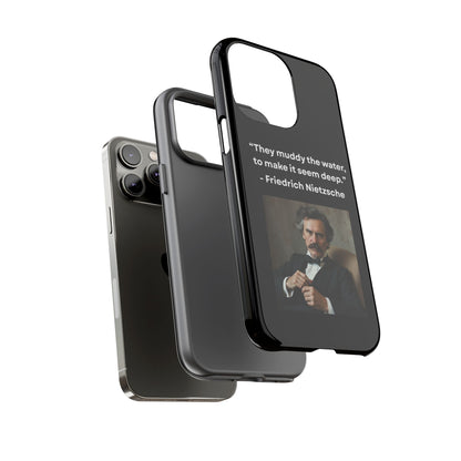 “False Depth” – Friedrich Nietzsche Quote Tough Phone Case
