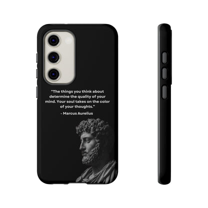 “Color of Thought” – Marcus Aurelius Quote Tough Phone Case
