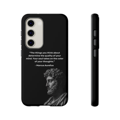 “Color of Thought” – Marcus Aurelius Quote Tough Phone Case