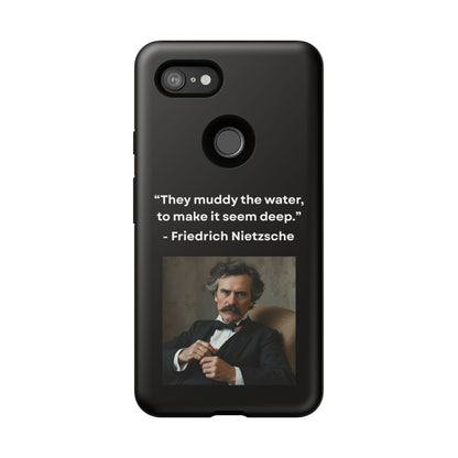 “False Depth” – Friedrich Nietzsche Quote Tough Phone Case