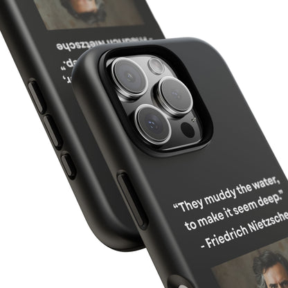 “False Depth” – Friedrich Nietzsche Quote Tough Phone Case