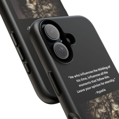 “Leave Your Mark” – Hypatia Quote Tough Phone Case
