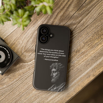 “Color of Thought” – Marcus Aurelius Quote Tough Phone Case