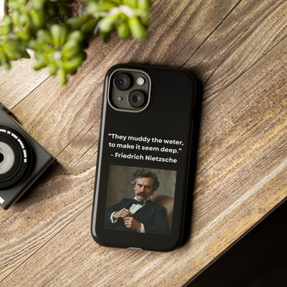 “False Depth” – Friedrich Nietzsche Quote Tough Phone Case