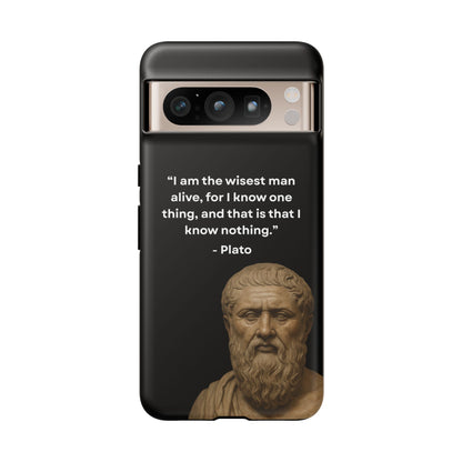 "Know Nothing, Own Wisdom" – Plato Tough Phone Case