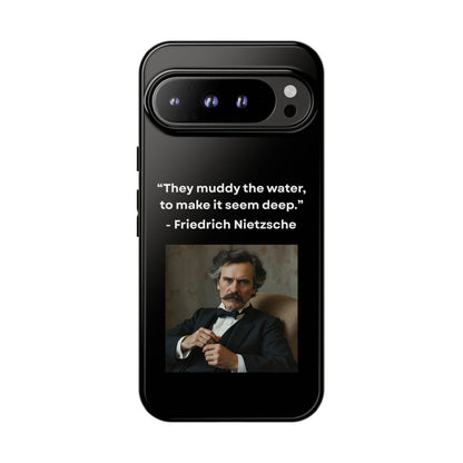 “False Depth” – Friedrich Nietzsche Quote Tough Phone Case