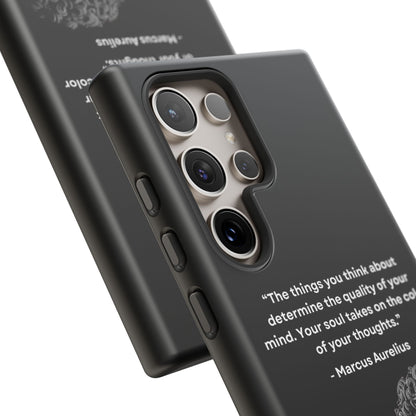 “Color of Thought” – Marcus Aurelius Quote Tough Phone Case