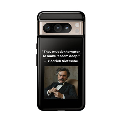 “False Depth” – Friedrich Nietzsche Quote Tough Phone Case