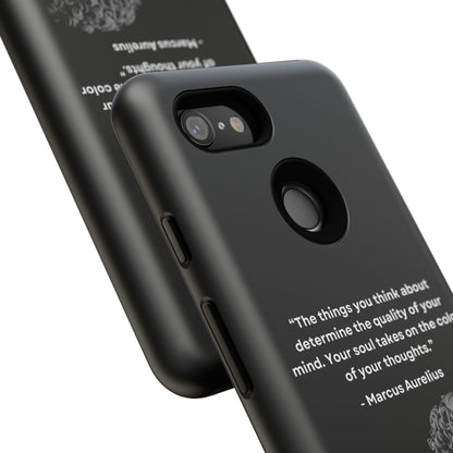 “Color of Thought” – Marcus Aurelius Quote Tough Phone Case