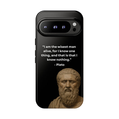 "Know Nothing, Own Wisdom" – Plato Tough Phone Case