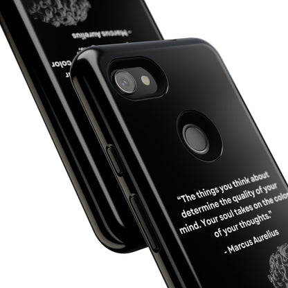 “Color of Thought” – Marcus Aurelius Quote Tough Phone Case