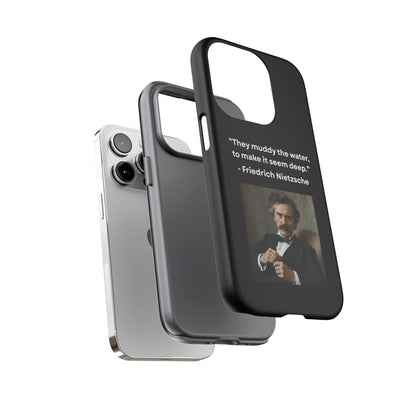 “False Depth” – Friedrich Nietzsche Quote Tough Phone Case